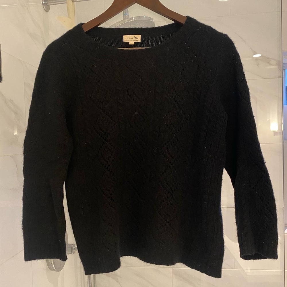 Sœur wool and angora sweater size S